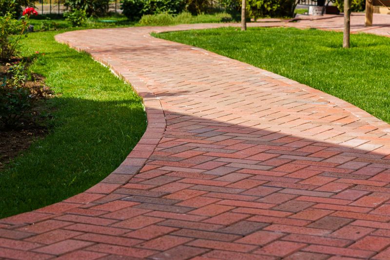 Classic brick paver patio